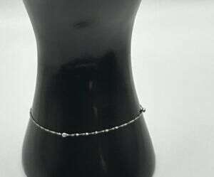 Rare Vintage Italian Milor 14k White Gold Rope Chain Bracelet